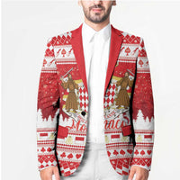 Monaco Christmas Blazer Joyeux Noel Coat Of Arms - Wonder Print Shop