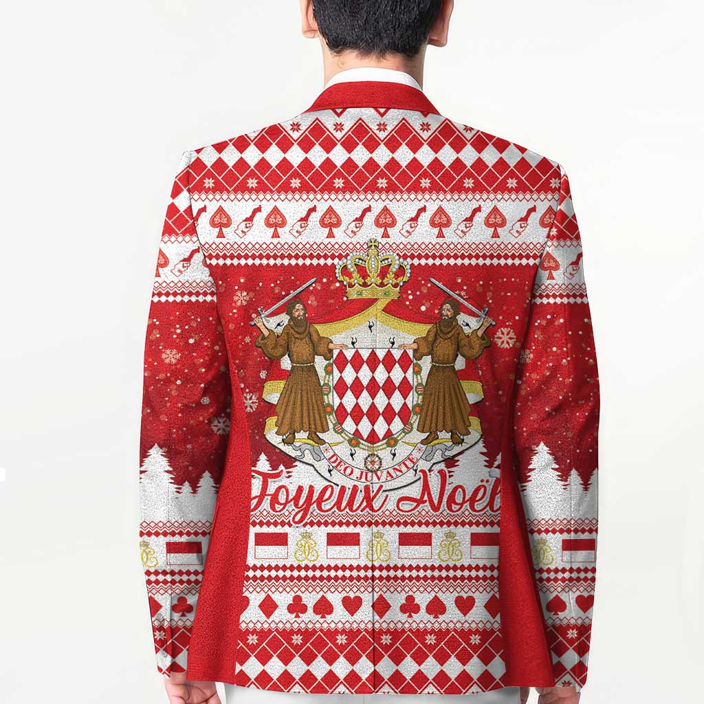 Monaco Christmas Blazer Joyeux Noel Coat Of Arms - Wonder Print Shop
