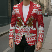 Monaco Christmas Blazer Joyeux Noel Coat Of Arms - Wonder Print Shop