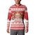 Monaco Christmas Button Sweatshirt Joyeux Noel Coat Of Arms - Wonder Print Shop