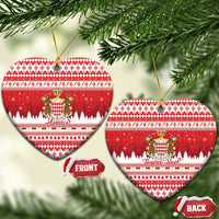 Monaco Christmas Ceramic Ornament Joyeux Noel Coat Of Arms - Wonder Print Shop