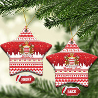 Monaco Christmas Ceramic Ornament Joyeux Noel Coat Of Arms - Wonder Print Shop