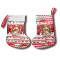 Monaco Christmas Stocking Joyeux Noel Coat Of Arms - Wonder Print Shop