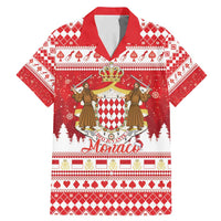 Monaco Christmas Family Matching Mermaid Dress and Hawaiian Shirt Joyeux Noel Coat Of Arms - Wonder Print Shop