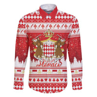 Monaco Christmas Family Matching Short Sleeve Bodycon Dress and Hawaiian Shirt Joyeux Noel Coat Of Arms - Wonder Print Shop