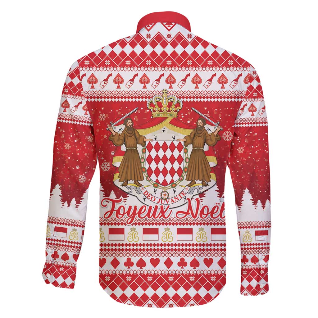 Monaco Christmas Family Matching Summer Maxi Dress and Hawaiian Shirt Joyeux Noel Coat Of Arms - Wonder Print Shop