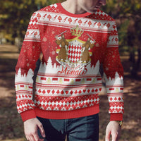 Monaco Christmas Ugly Christmas Sweater Joyeux Noel Coat Of Arms - Wonder Print Shop