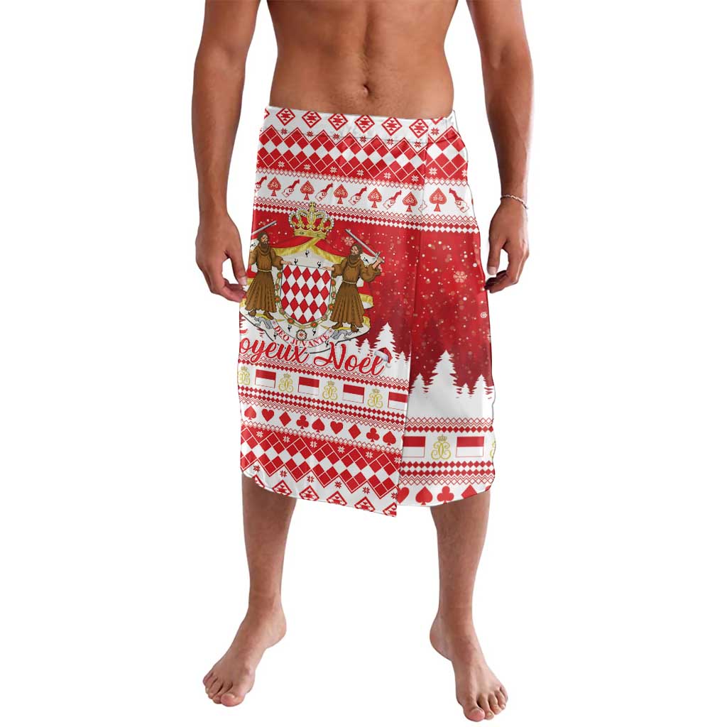 Monaco Christmas Lavalava Joyeux Noel Coat Of Arms - Wonder Print Shop