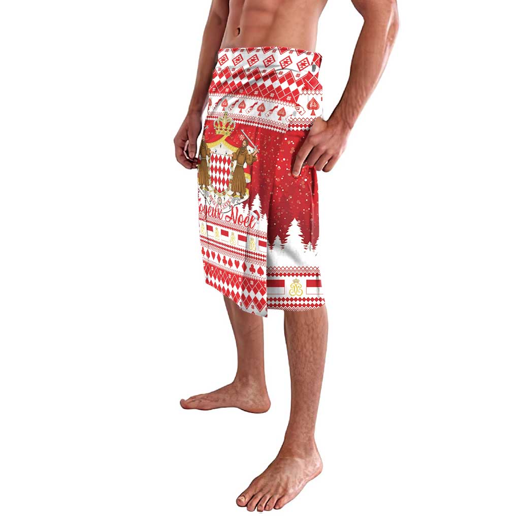 Monaco Christmas Lavalava Joyeux Noel Coat Of Arms - Wonder Print Shop