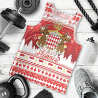 Monaco Christmas Men Tank Top Joyeux Noel Coat Of Arms - Wonder Print Shop