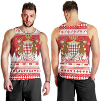 Monaco Christmas Men Tank Top Joyeux Noel Coat Of Arms - Wonder Print Shop