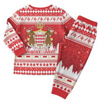 Monaco Christmas Pajama Set Joyeux Noel Coat Of Arms - Wonder Print Shop