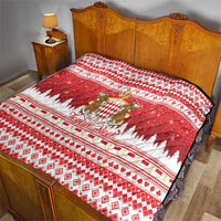 Monaco Christmas Quilt Joyeux Noel Coat Of Arms - Wonder Print Shop