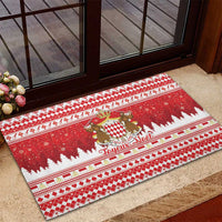 Monaco Christmas Rubber Doormat Joyeux Noel Coat Of Arms - Wonder Print Shop