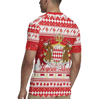 Monaco Christmas Rugby Jersey Joyeux Noel Coat Of Arms - Wonder Print Shop