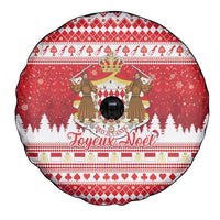 Monaco Christmas Spare Tire Cover Joyeux Noel Coat Of Arms - Wonder Print Shop