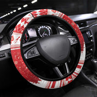 Monaco Christmas Steering Wheel Cover Joyeux Noel Coat Of Arms - Wonder Print Shop