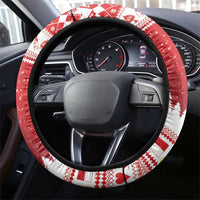 Monaco Christmas Steering Wheel Cover Joyeux Noel Coat Of Arms - Wonder Print Shop
