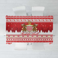 Monaco Christmas Tablecloth Joyeux Noel Coat Of Arms - Wonder Print Shop