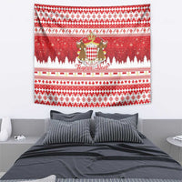 Monaco Christmas Tapestry Joyeux Noel Coat Of Arms - Wonder Print Shop