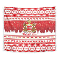 Monaco Christmas Tapestry Joyeux Noel Coat Of Arms - Wonder Print Shop