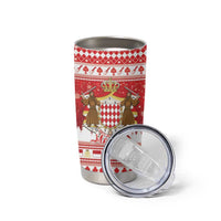 Monaco Christmas Tumbler Cup Joyeux Noel Coat Of Arms - Wonder Print Shop