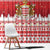 Monaco Christmas Window Curtain Joyeux Noel Coat Of Arms - Wonder Print Shop