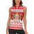 Monaco Christmas Women Sleeveless Polo Shirt Joyeux Noel Coat Of Arms - Wonder Print Shop