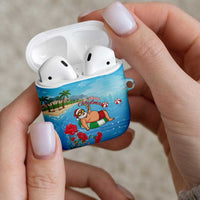 Monaco Christmas AirPods Case Swimming Santa Claus - Wonder Print Shop