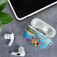 Monaco Christmas AirPods Case Swimming Santa Claus - Wonder Print Shop