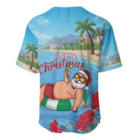 Monaco Christmas Baseball Jersey Swimming Santa Claus - Wonder Print Shop