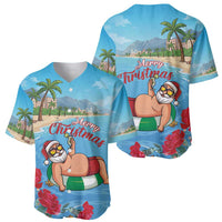 Monaco Christmas Baseball Jersey Swimming Santa Claus - Wonder Print Shop