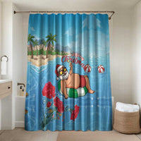 Monaco Christmas Bathroom Set Swimming Santa Claus - Wonder Print Shop