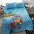 Monaco Christmas Bedding Set Swimming Santa Claus - Wonder Print Shop