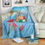Monaco Christmas Blanket Swimming Santa Claus - Wonder Print Shop
