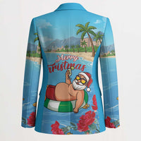 Monaco Christmas Blazer Swimming Santa Claus - Wonder Print Shop