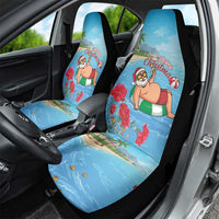 Monaco Christmas Car Seat Cover Swimming Santa Claus - Wonder Print Shop
