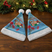 Monaco Christmas Santa Hat Swimming Santa Claus - Wonder Print Shop