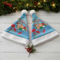 Monaco Christmas Santa Hat Swimming Santa Claus - Wonder Print Shop