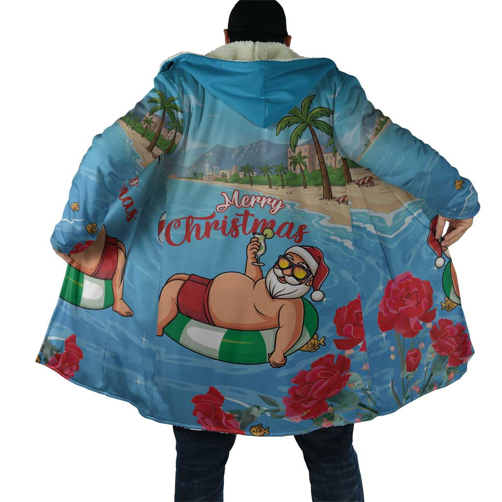 Monaco Christmas Cloak Swimming Santa Claus - Wonder Print Shop