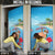 Monaco Christmas Door Cover Swimming Santa Claus - Wonder Print Shop