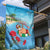 Monaco Christmas Garden Flag Swimming Santa Claus - Wonder Print Shop