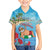 Monaco Christmas Kid Hawaiian Shirt Swimming Santa Claus - Wonder Print Shop