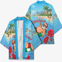 Monaco Christmas Kimono Swimming Santa Claus - Wonder Print Shop