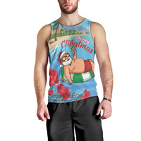 Monaco Christmas Men Tank Top Swimming Santa Claus - Wonder Print Shop
