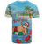 Monaco Christmas T Shirt Swimming Santa Claus - Wonder Print Shop