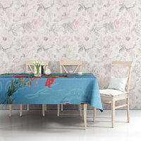 Monaco Christmas Tablecloth Swimming Santa Claus - Wonder Print Shop