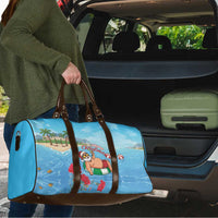 Monaco Christmas Travel Bag Swimming Santa Claus - Wonder Print Shop
