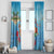 Monaco Christmas Window Curtain Swimming Santa Claus - Wonder Print Shop