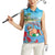 Monaco Christmas Women Sleeveless Polo Shirt Swimming Santa Claus - Wonder Print Shop